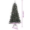 vidaXL Artificial Christmas Tree with 300 LEDs with Stand Green 240 cm