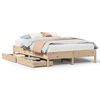 vidaXL Bed Frame without Mattress 135x190 cm Double Solid Wood Pine
