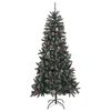 vidaXL Artificial Christmas Tree with Stand Green 240 cm PVC