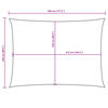 vidaXL Sunshade Sail Oxford Fabric Rectangular 2.5x4.5 m Black