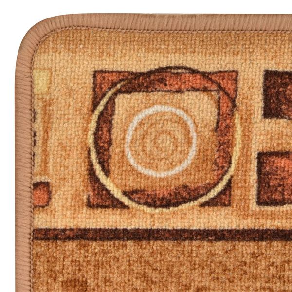 vidaXL Carpet Runner Gel Backing Beige 67x150 cm