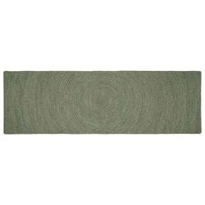 vidaXL Area Rugs Olive Green 80 x 300 cm Jute