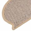 vidaXL Stair Mats Self-adhesive Sisal-Look 30 pcs 65x21x4 cm Light Beige