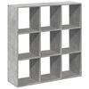 vidaXL Room Divider Bookcase Concrete Grey 102x29x103.5 cm
