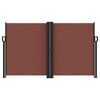vidaXL Retractable Side Awning Brown 140x600 cm