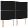 vidaXL Headboard with Headboard Dark Grey 160 cm Faux Leather