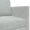 vidaXL Sofa Bed Light Grey 124 x 204 x 61 cm Velvet