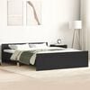 vidaXL Bed Frame without Mattress Black 120x190 cm