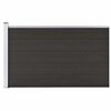 vidaXL Fence Panel WPC 175x105 cm Black