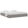vidaXL Storage Bed with Mattress Taupe 160 x 200 cm Fabric