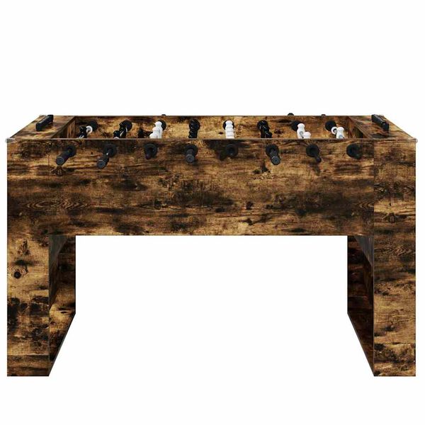 vidaXL Football Table 2 pcs Smoked Oak 146.5 x 74 x 85 cm