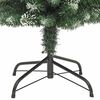 vidaXL Artificial Slim Christmas Tree Green and White 150 cm