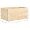 vidaXL Pallet Collars 3 pcs 80x120 cm Solid Pine Wood