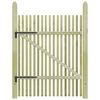 vidaXL Picket Garden Gate Impregnated Pinewood 100x150 cm