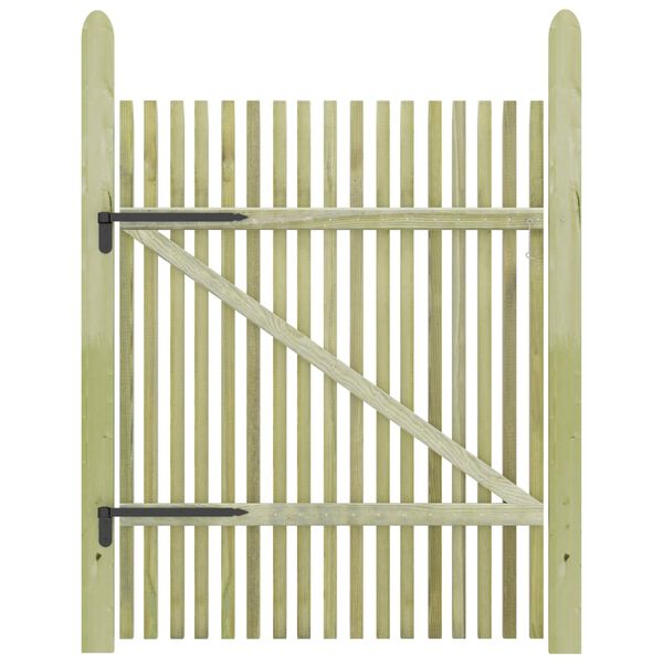 vidaXL Picket Garden Gate Impregnated Pinewood 100x150 cm