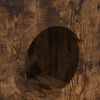 vidaXL Cat House Smoked Oak 72 x 42.5 x 70 cm Engineered Wood