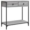 vidaXL Console Table Grey Sonoma 75x34.5x75 cm Engineered Wood