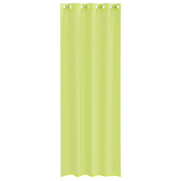 vidaXL Voile Curtains with Grommets 2 pcs Apple Green 140x260 cm