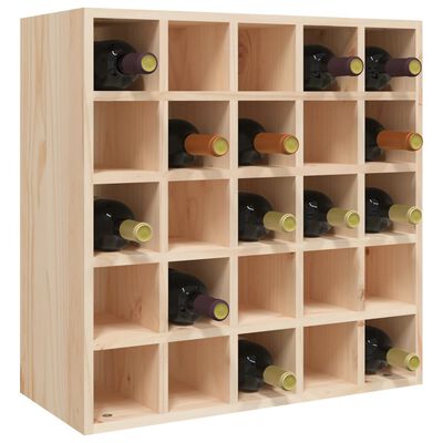 vidaXL Wine Cabinet 56x25x56 cm Solid Wood Pine
