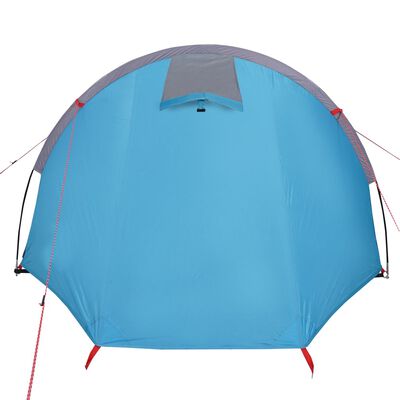 vidaXL Camping Tent Tunnel 4-Person Blue Waterproof