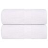 vidaXL Guest Towels "FROGN" 2 pcs White 30x50 cm 360 gsm