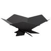vidaXL Fire Pit Black 53 x 53 x 18.5 cm Steel