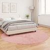 vidaXL Faux Sheepskin Rug Tafalla Pink &Oslash; 160 cm Polyester