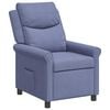 vidaXL Recliner Chair Jeans Blue 69 x 93 x 102 cm Fabric