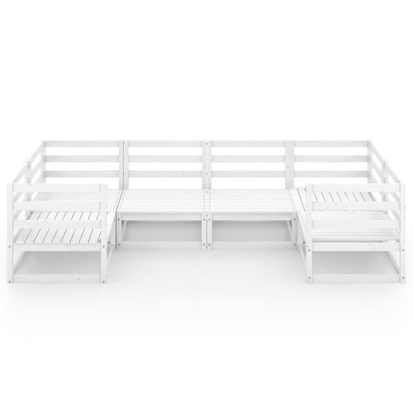 vidaXL 6 Piece Garden Lounge Set Solid Wood Pine