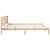 vidaXL Bed Frame with Headboard Brown 180 x 210 cm Solid Pine Wood