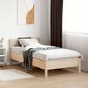 vidaXL Bed Frame without Mattress 75x190 cm Small Single Solid Wood Pine
