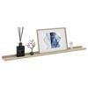 vidaXL Wall Shelves 2 pcs White and Sonoma Oak 100x9x3 cm