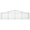 vidaXL Arched Gabion Baskets 6 pcs 200x50x40/60 cm Galvanised Iron