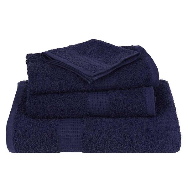 vidaXL Wash Towels "FROGN" 4 pcs Navy Blue 30x30 cm 360 gsm