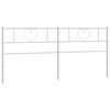 vidaXL Metal Replace Headboard White 200 cm