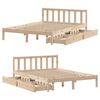 vidaXL Bed Frame without Mattress 120x200 cm Solid Wood Pine