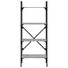 vidaXL Bookcase 4-Tier Grey Sonoma 56x31.5x138.5 cm Engineered Wood