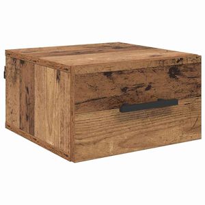 vidaXL Bedside Cabinet 35 x 35 x 20 cm Engineered Wood Old wood