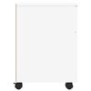 vidaXL Mobile File Cabinet with Wheels White 45x38x54 cm Engineered Wood