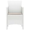 vidaXL Garden Chair 4 pcs White 53 x 49 x 85 cm Polypropylene