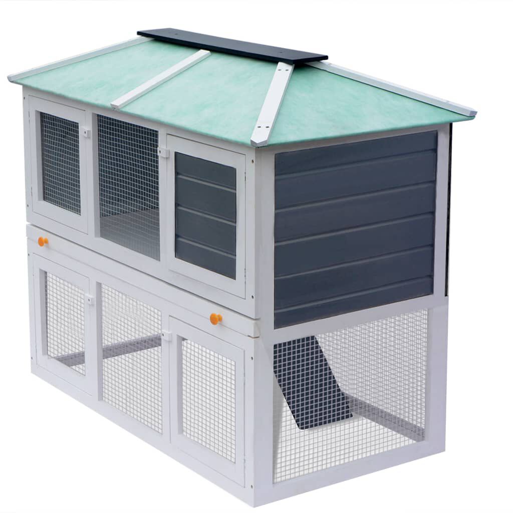 Double story rabbit hutch deals
