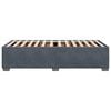vidaXL Bed Frame without Mattress Dark Grey&nbsp;Single&nbsp;Velvet