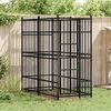 vidaXL Outdoor Dog Kennel Steel 1.84 m&sup2;