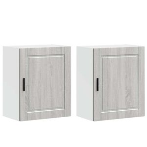 vidaXL Kitchen Wall Cabinets 2 pcs&nbsp;Porto Grey Sonoma Engineered Wood