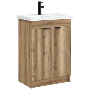 vidaXL Bathroom Furniture Set Artisan Oak 56 x 37.5 x 81 cm