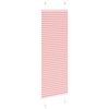 vidaXL Pleated Blind Pink 50x150 cm Fabric Width 49.4 cm Polyester