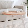 vidaXL Table Top &Oslash;60x2.5 cm Round Solid Wood Beech