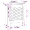 vidaXL MDF Radiator Cover 78 cm