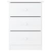vidaXL Bedside Cabinet ALTA White 41x35x55.5 cm Solid Wood Pine