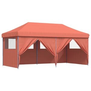 vidaXL Party Tent Folding Terracotta 292 x 580 x 315 cm Oxford Fabric